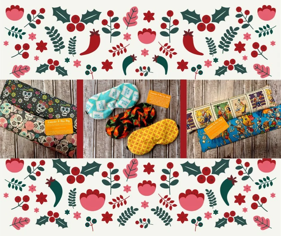 Soothe the season with a little lavender love 💜
Our Lavender + Rice heat/cool packs and eye masks melt away tension, ease headaches, and comfort sore muscles. A calming gift for anyone who needs a moment of peace.
Find them at the @railyardsmarket.a