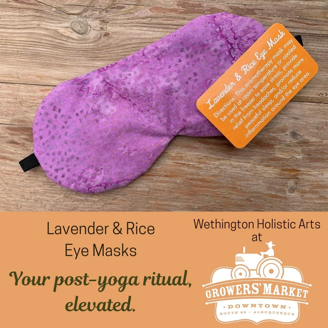 Close your eyes. Soften your breath. Let go. 💜

Our lavender &amp; rice eye masks are designed to support deep relaxation at the end of your practice &mdash; whether you&rsquo;re in savasana or simply taking a quiet moment for yourself. The gentle w