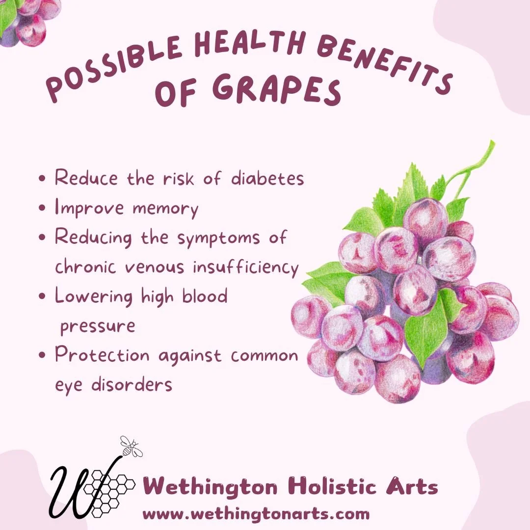 🍇✨ Happy National Grape Day! ✨🍇
These tiny fruits may be small, but they&rsquo;re packed with plant-powered goodness. Grapes contain antioxidants like resveratrol and other beneficial compounds that support heart health, circulation, and overall we
