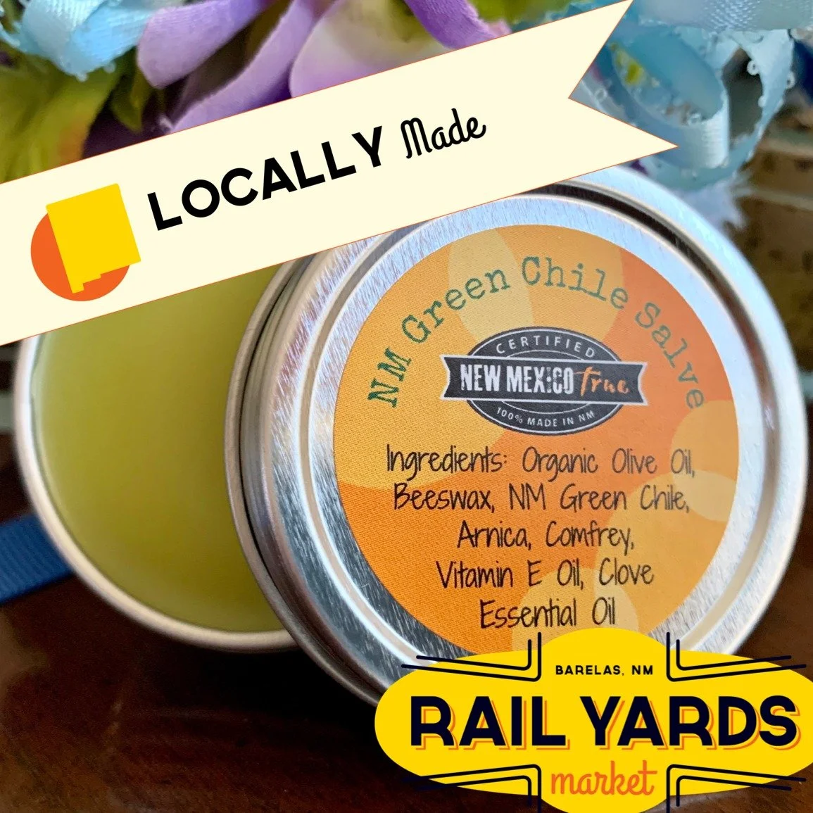 🌶️🌿 A little New Mexico in every tin. 🌿🌶️

Our Green Chile Salve is locally handcrafted right here in New Mexico and made for those hardworking muscles that keep you moving!
From our hands to yours, this botanical salve brings together the spirit