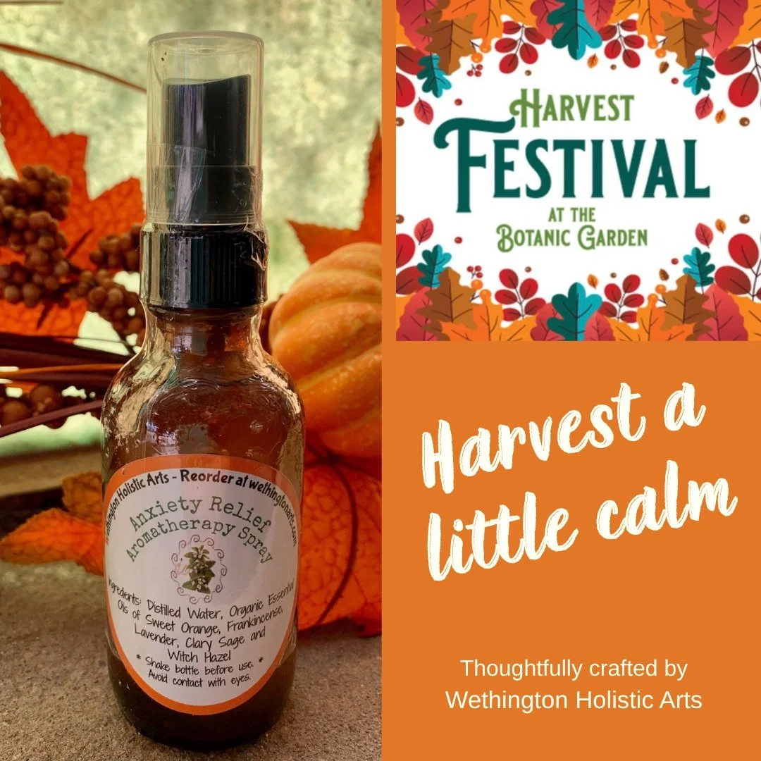 🌿 Harvest a Little Calm
The Harvest Festival can be full of sights, sounds, people, and plenty of excitement&mdash;which makes it the perfect time to pause for a little botanical reset. 

Come by the Wethington Holistic Arts booth at the CABQ Harves