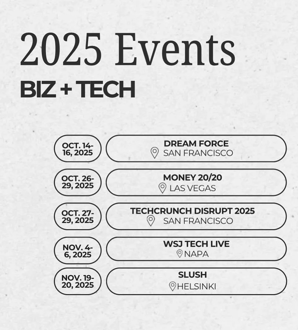 Gearing up for the final biz and tech events of the year. See you there!