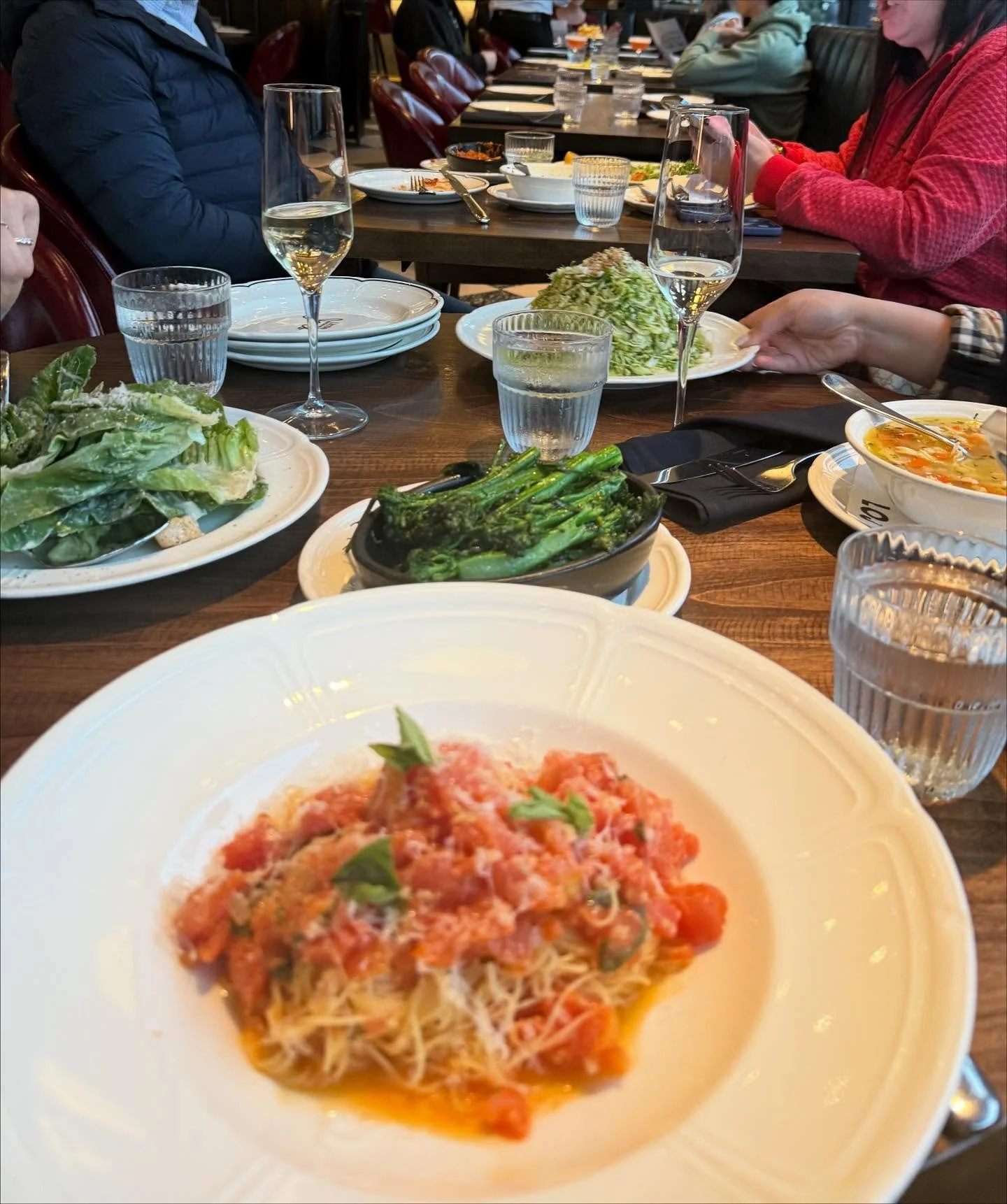 Love a pre holiday client linner at Little Original Joe&rsquo;s🍕🥗