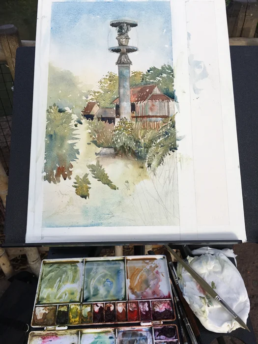 This is a work in progress from the start of the morning.