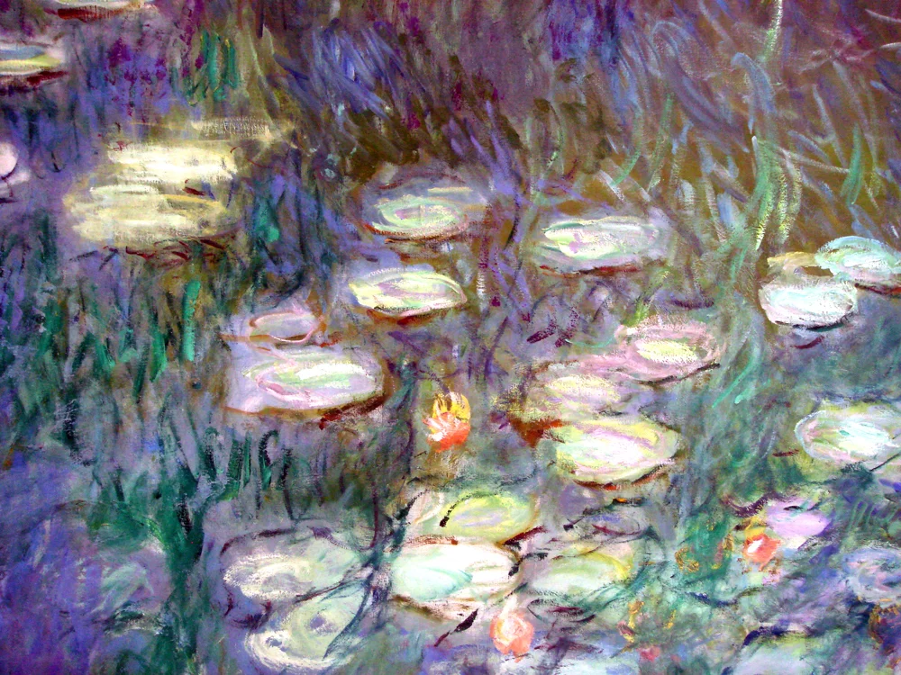  Detail of a panel of Les Nymphéas