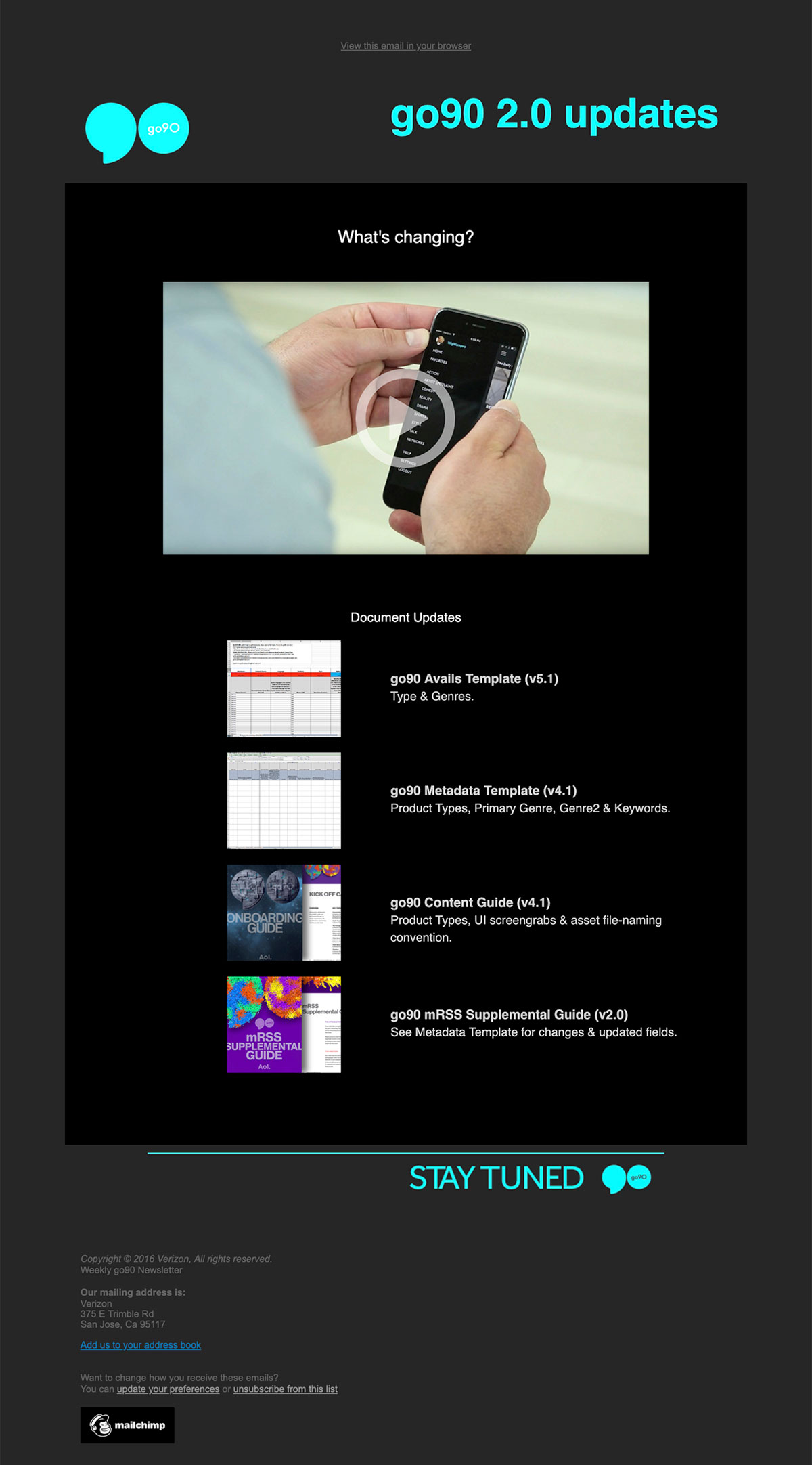 go90 Email Blast