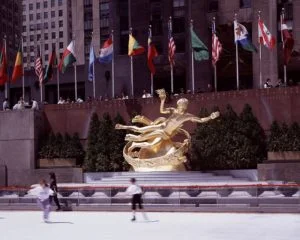 Highsmith, Carol M. 1980. “The Rink at Rockefeller Center Is a Popular Cold-Weather Attraction. Paul Manship created the Prometheus Statue in 1934. New York, New York.” Still image. Library of Congress.