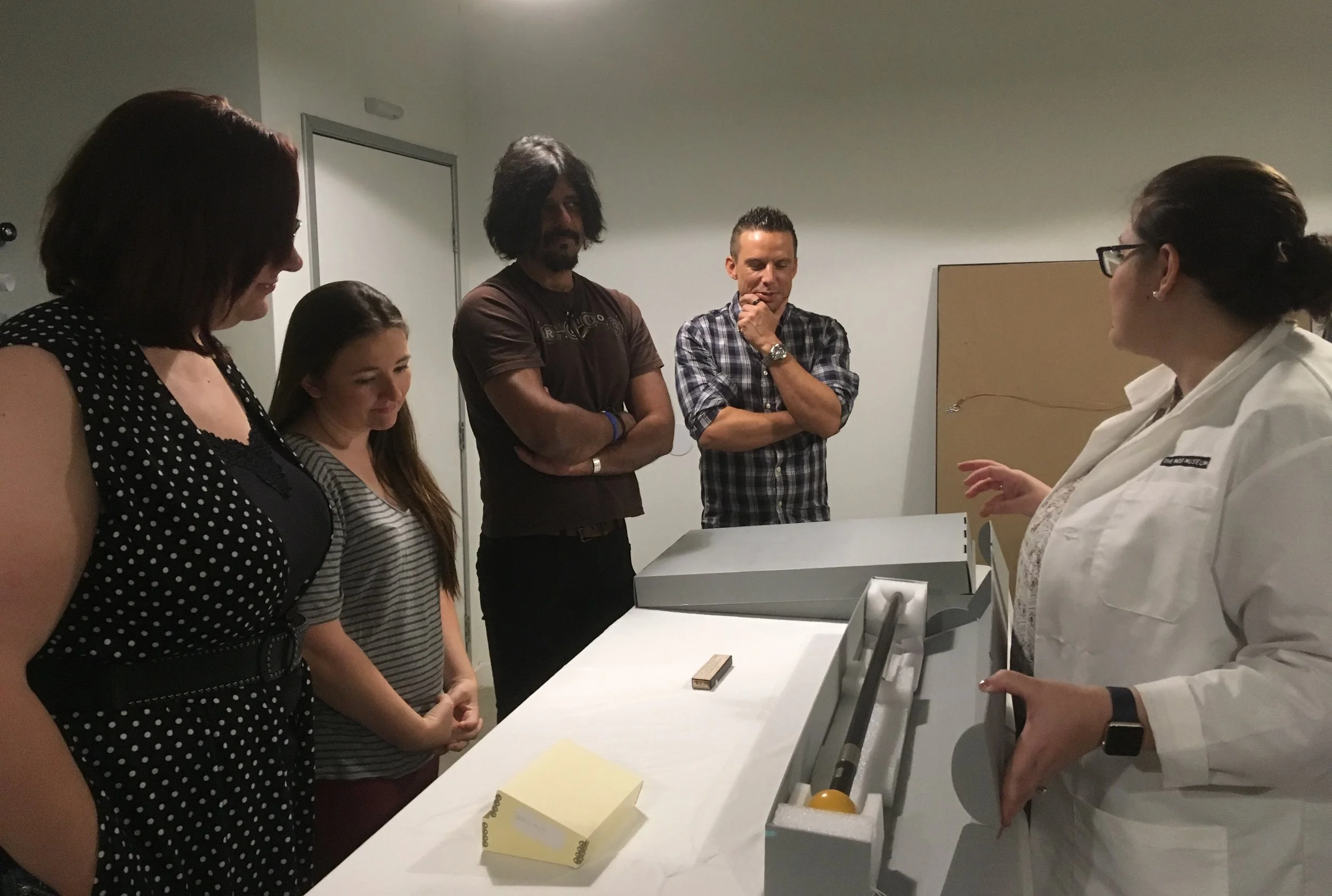 Students in Dr. Joanne Goodwin's History 749 take a behind the scenes tour with the Mob Museum's Curator of Collections, Carolyn Fisher. 