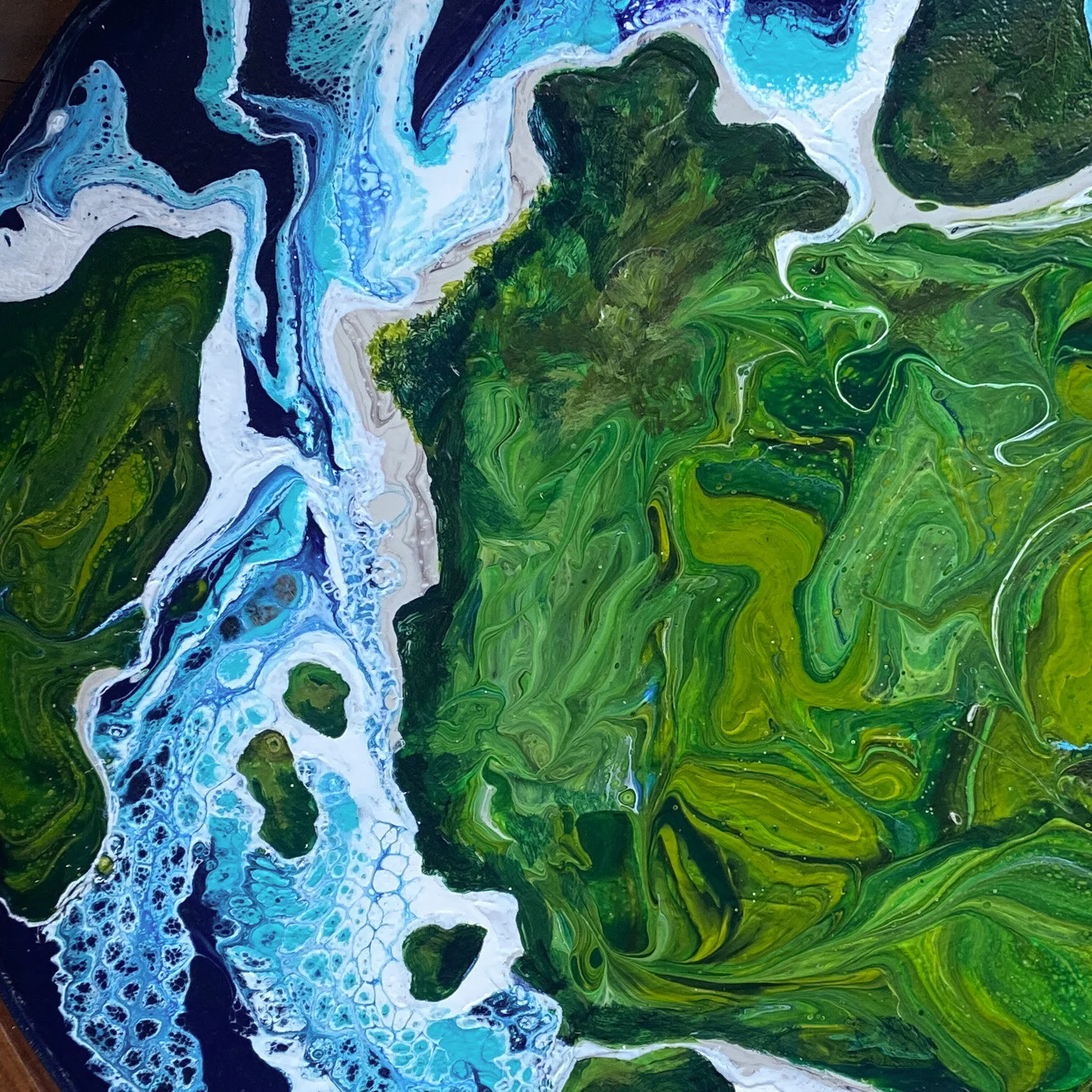 Northern Waters Medium Fir Wood Salt Box (Waves) — Kathryn Beals