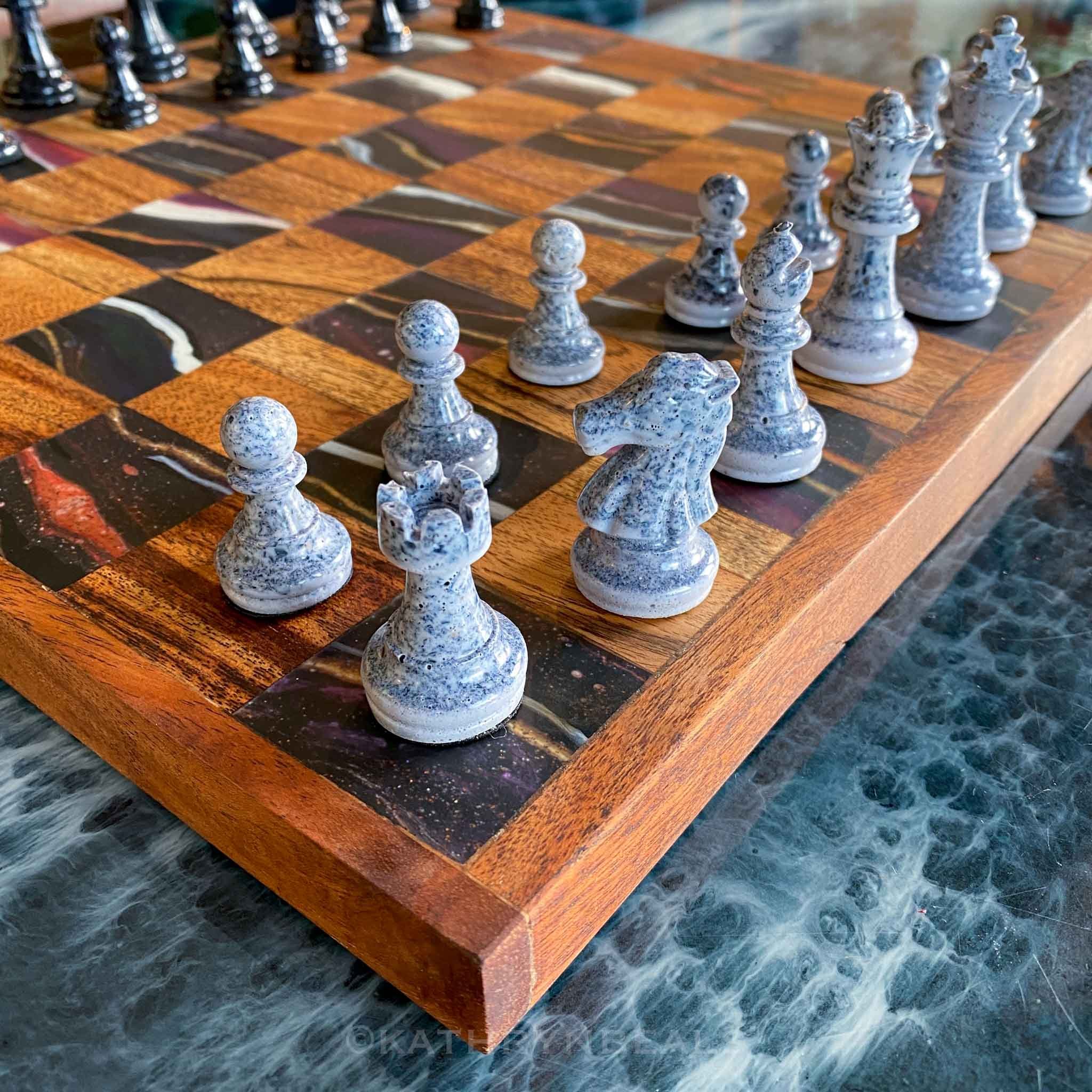 Wood Resin Chess Set