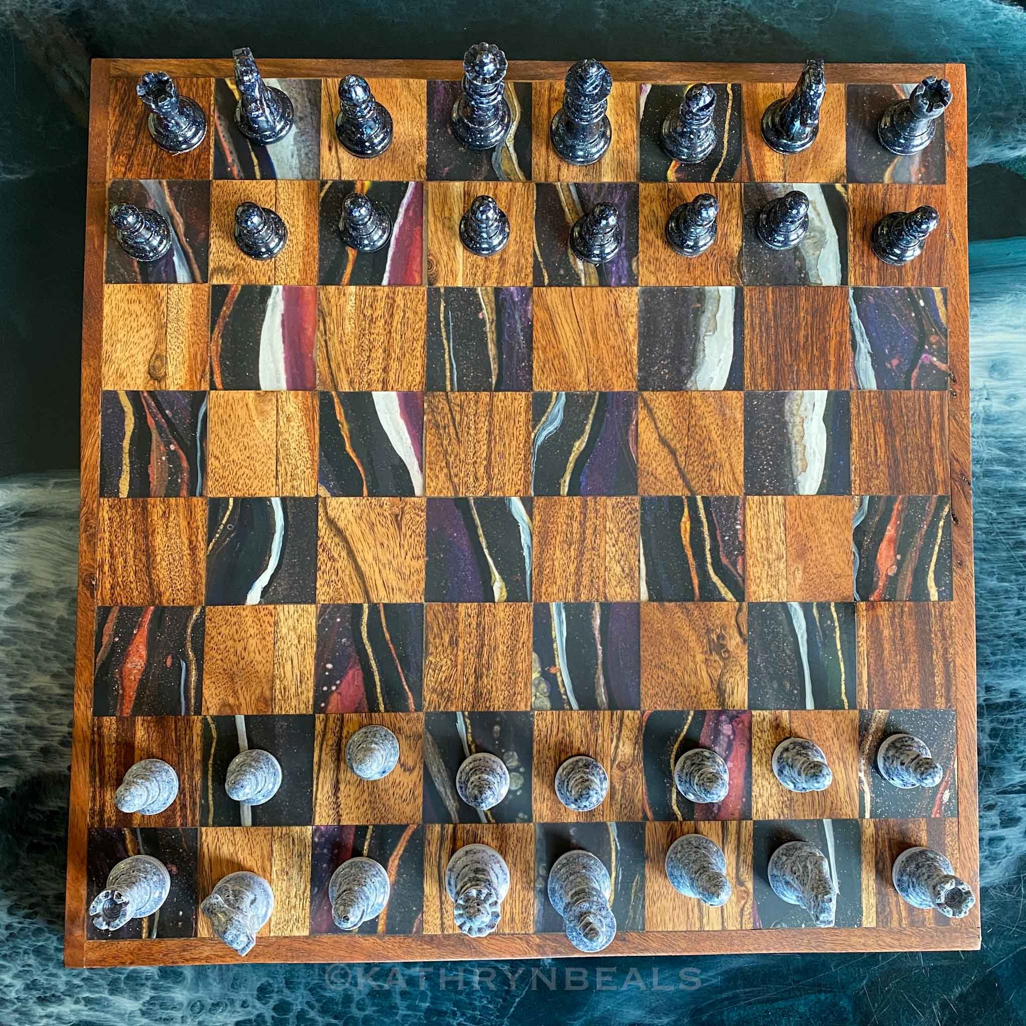 Wood Resin Chess Set