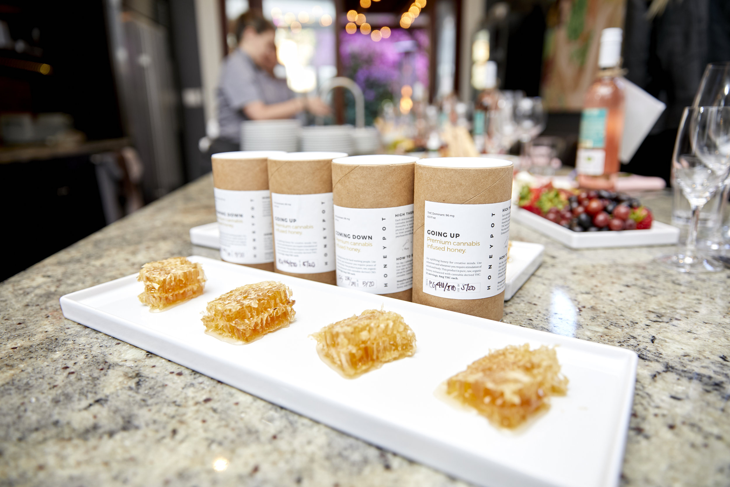 HoneyPot's infused honey served at The Herb Somm's Thursday Infused event photo credit Tyler Arneson.jpg