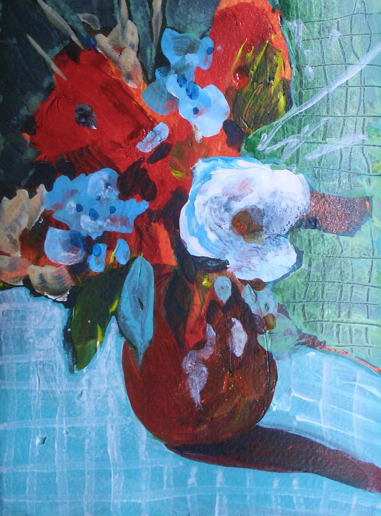 Flowers on Plaid - Copy.JPG