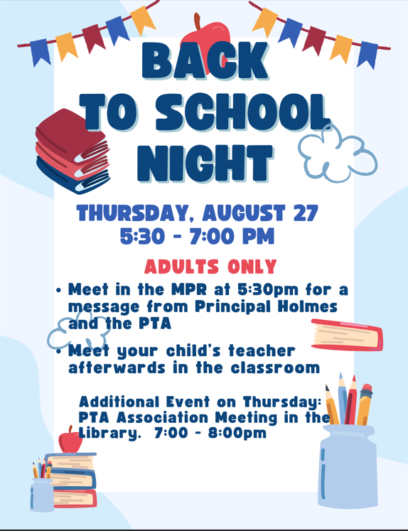 Back to school flier