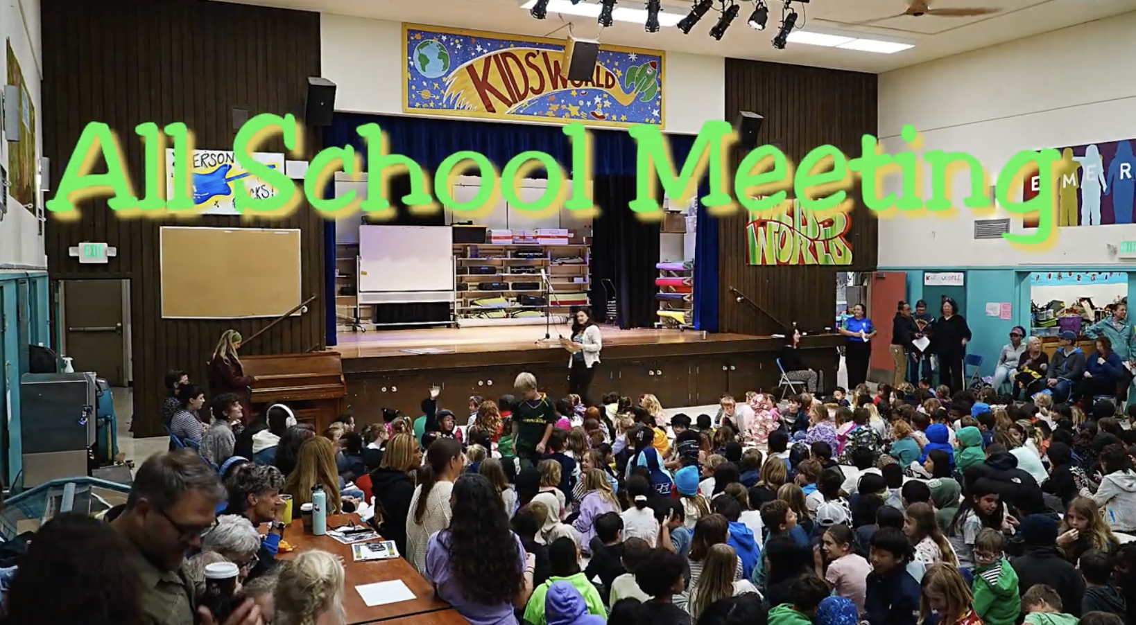 Photo from all school meeting