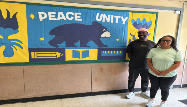 Photo of peace and unity mural