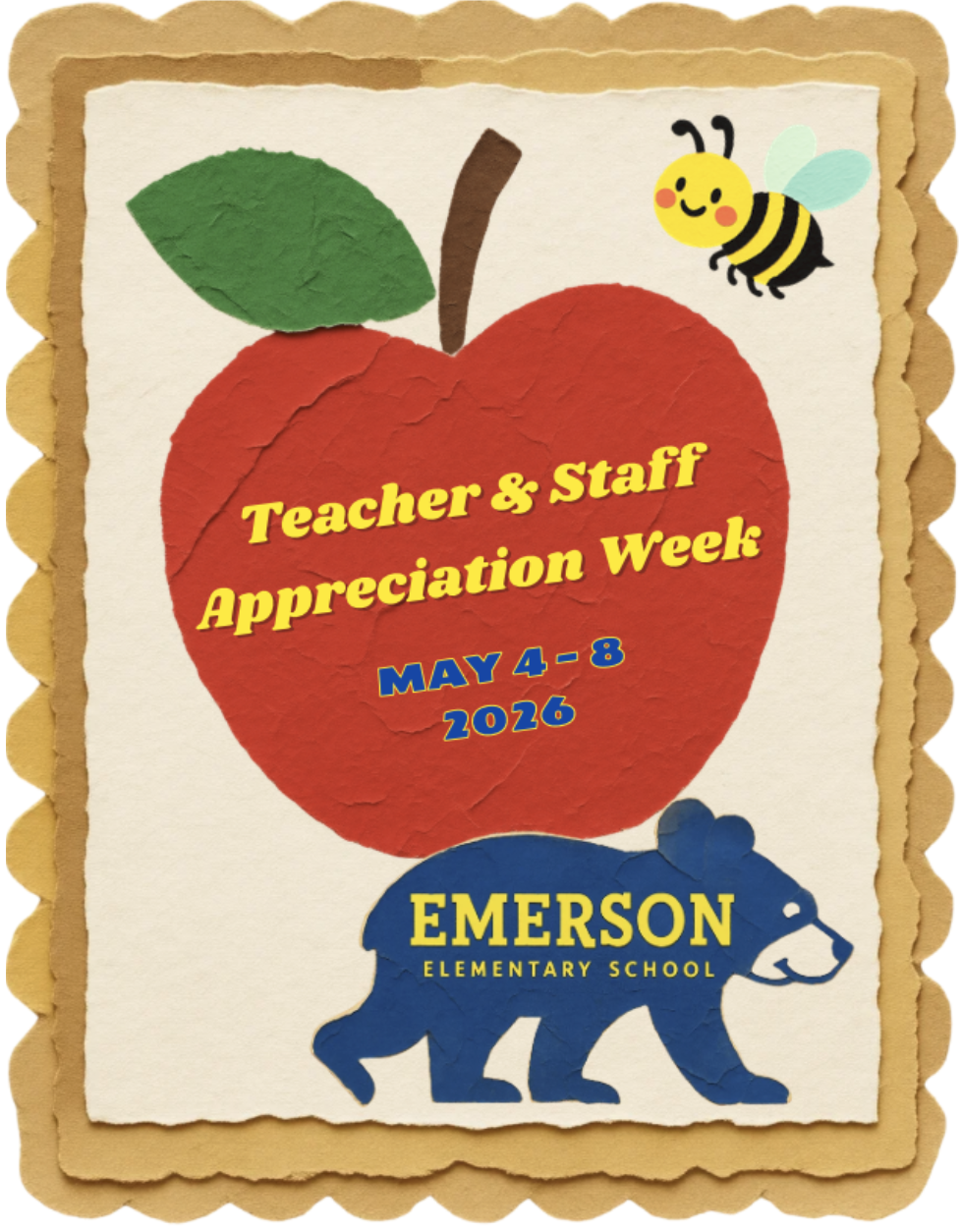 poster for teacher and staff appreciation week
