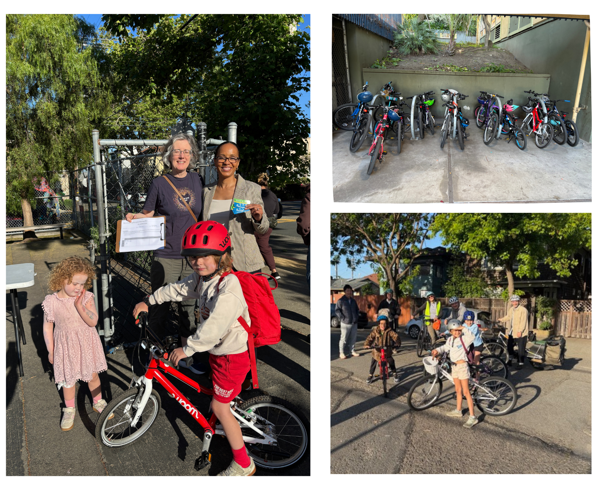Photos from bike to school day