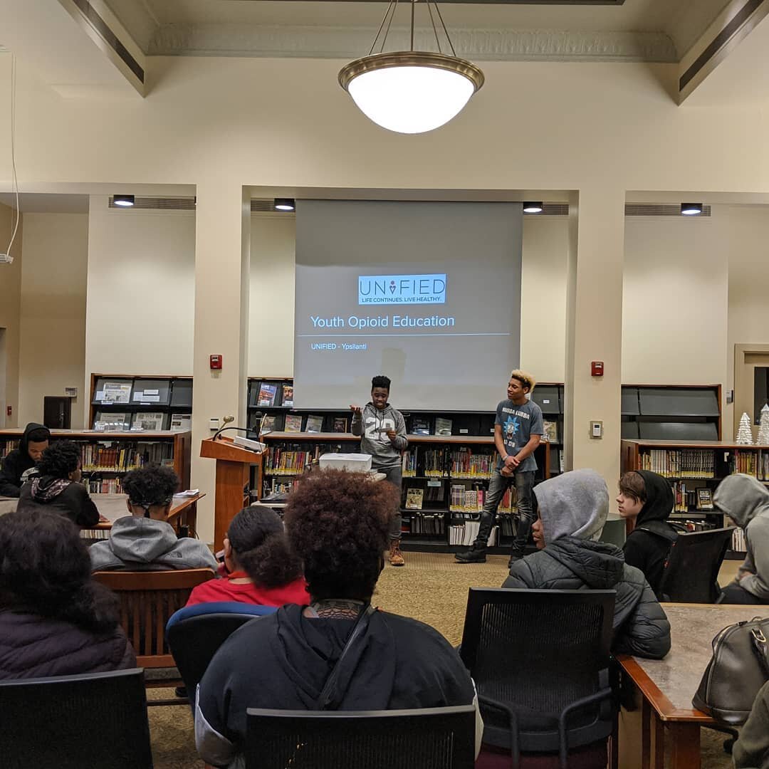 Great Teen STEAM Cafe tonight at @ypsilibrary! We learned about opiod addiction, signs of an overdose, and steps to take in an emergency.  The group of teens who lead this series are amazing! I'm so proud of them and their work this year!