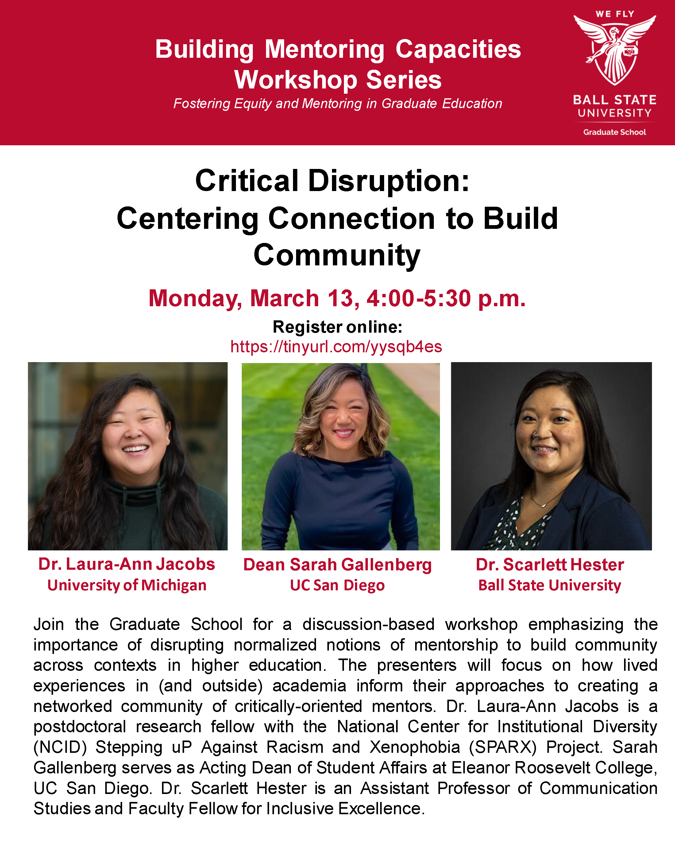 Ball State University Building Mentoring Capacities Workshop Series