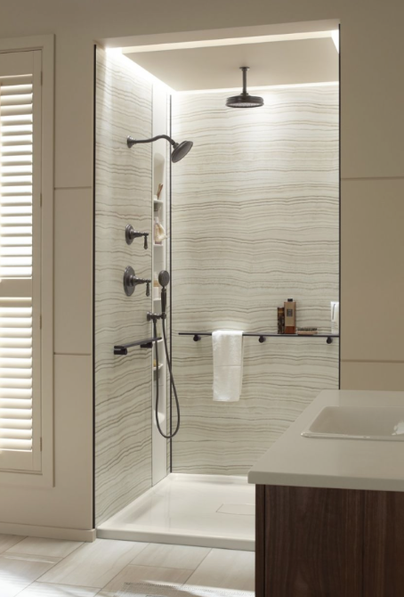3 Alternatives To Bathroom Tiles Every, Can You Put Shower Wall Panels Over Tiles