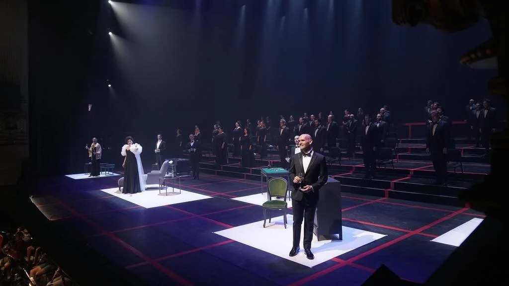 Madrid, Espanha  Opera com distanciamento social no Teatro Real de Madrid.  Foto: ©Javier del Real