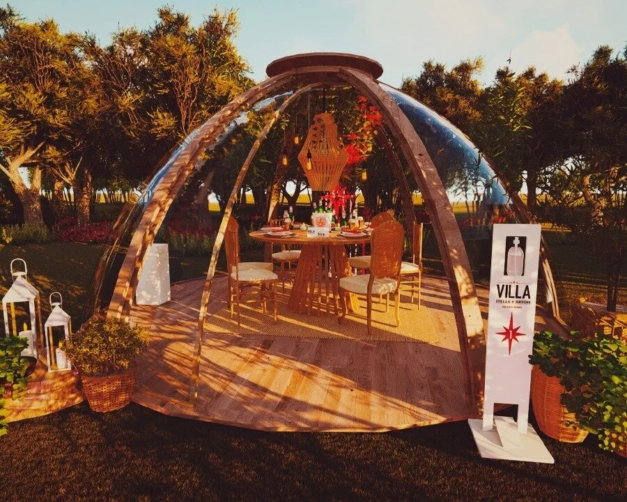 Rio de Janeiro, Brasil   O Villa Stella está de volta ao Rio de Janeiro em novo formato. São 8 cabines para até 6 pessoas, que poderão escolher entre quatro restaurantes.  Foto: Stella Artois / Divulgação