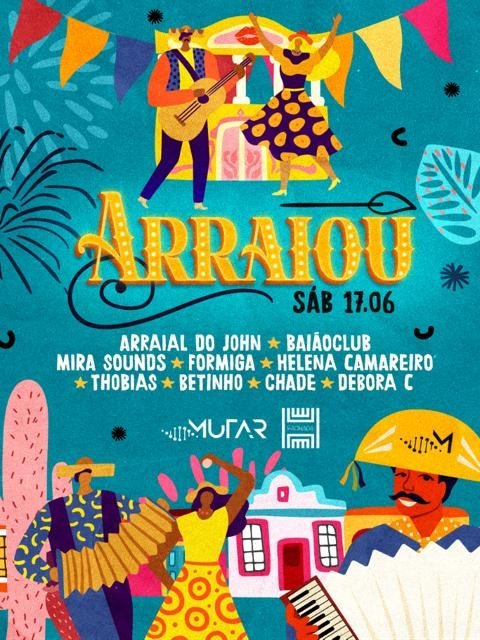 17/06 - SÁBADO TEM MEGA FESTA JUNINA