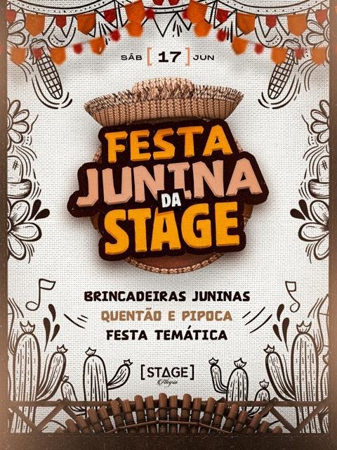 17/06 - SÁBADO TEM MEGA FESTA JUNINA