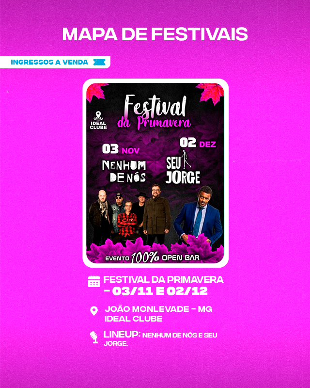 Festivais em 2023 — Ingresse