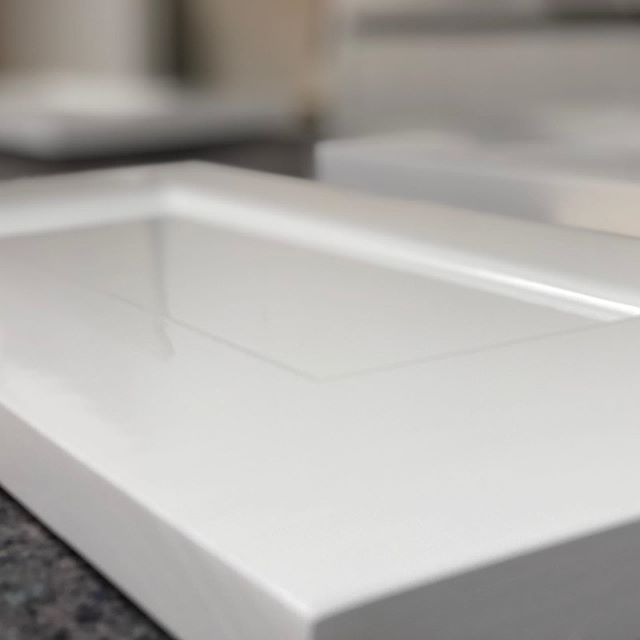 Sprayed kitchen cabinets in Farrow & Ball All White and all ready for our client.
