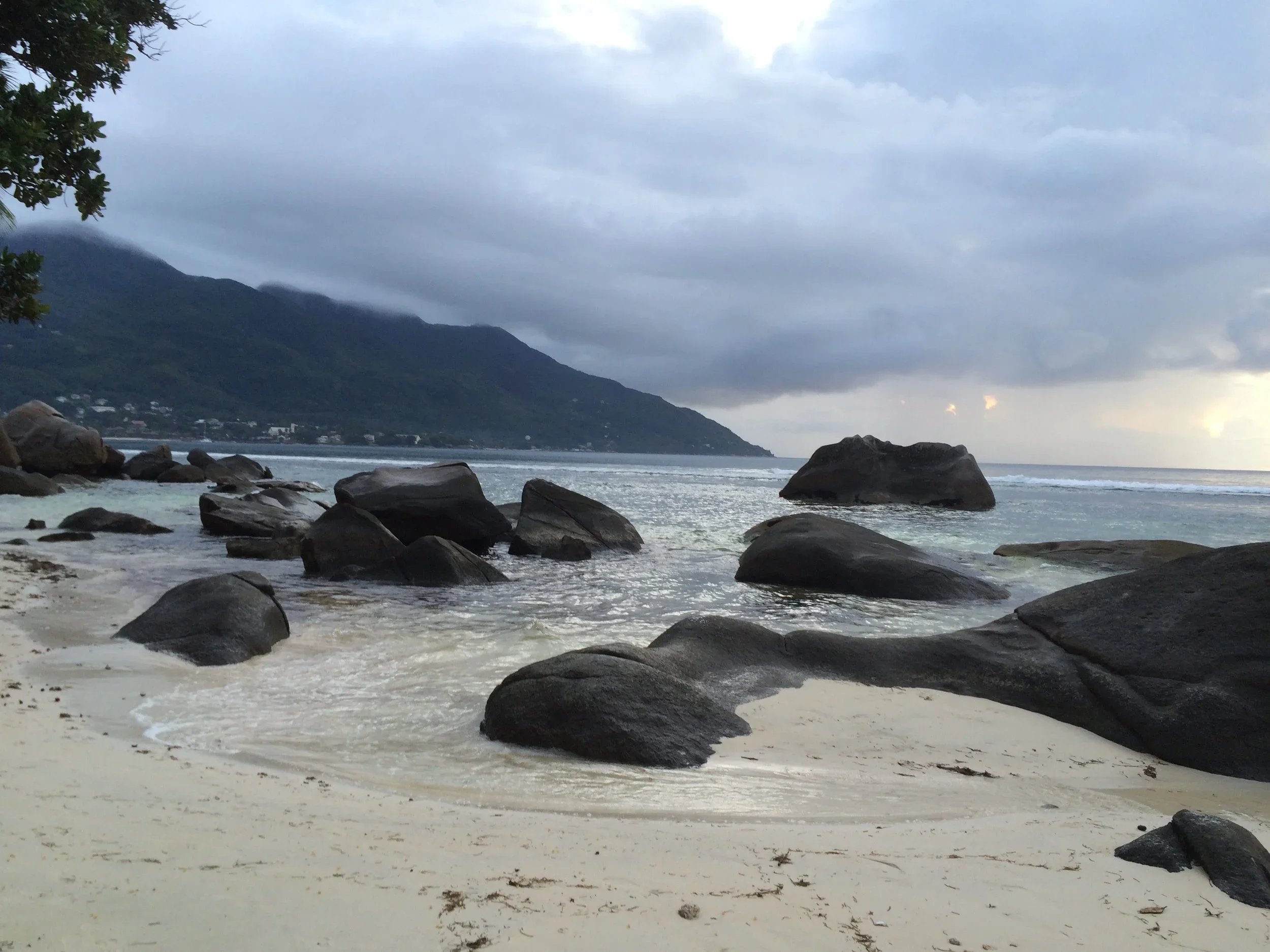 Granite boulders on a Western Indian Ocean coastline