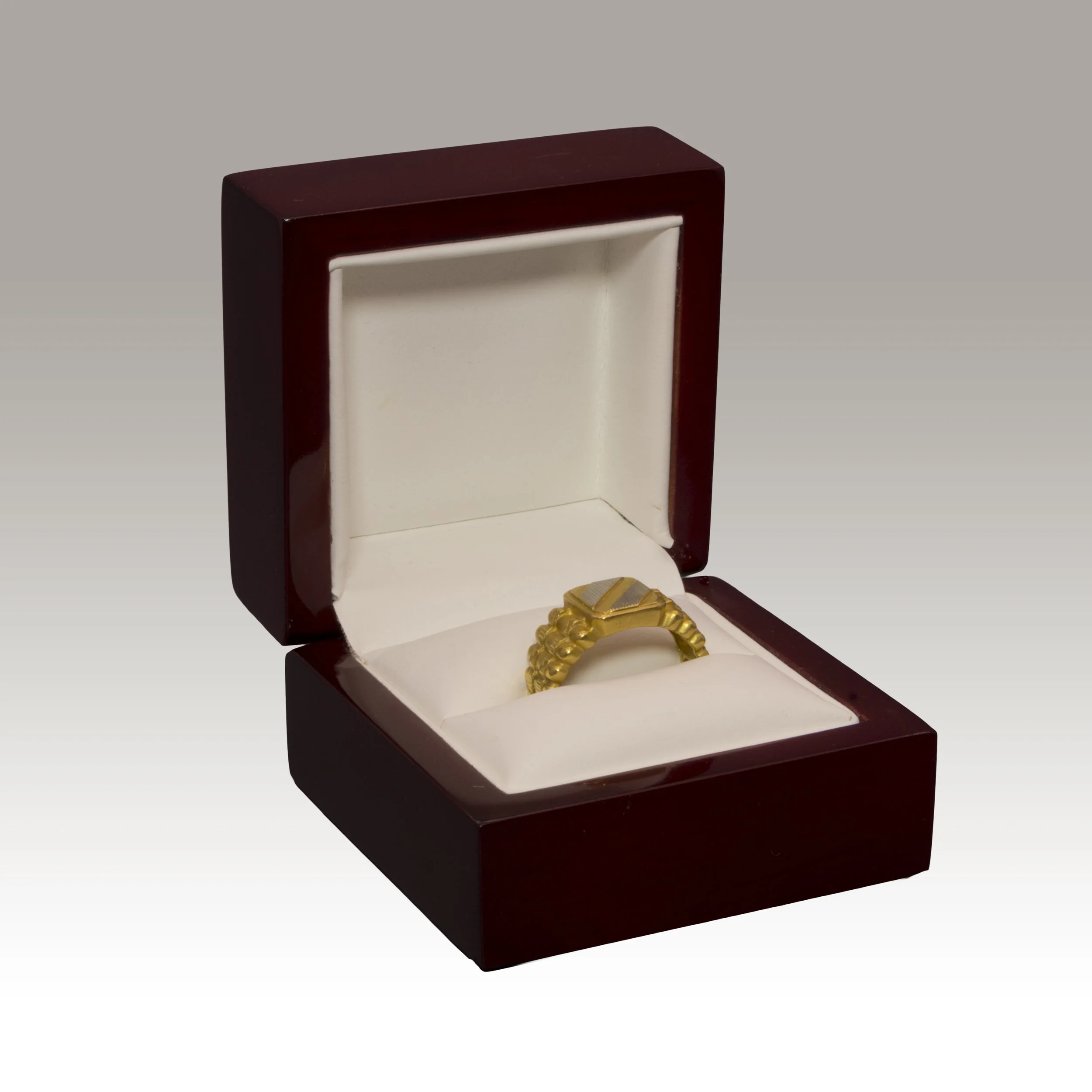 WQ-00 Single Ring Box Mahogany