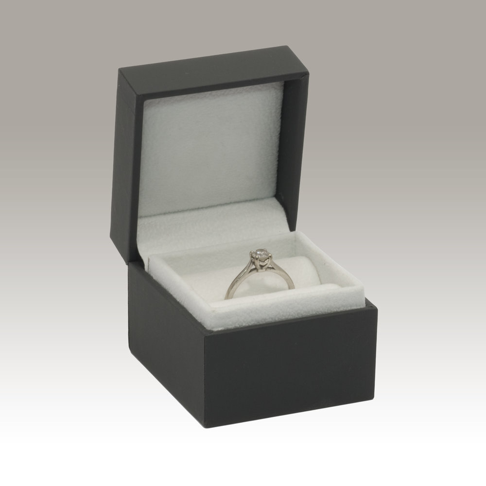 Antarctica moreel hervorming LX-12 Luxe Grey Ring Box — LITTLE BOX COMPANY