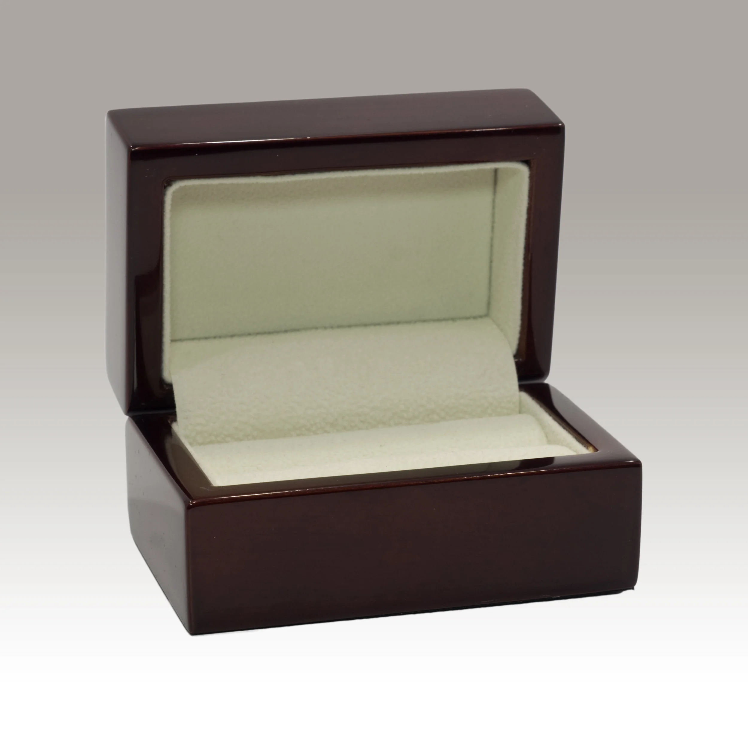 WQ-02 Mahogany Cologne Double Ring Box