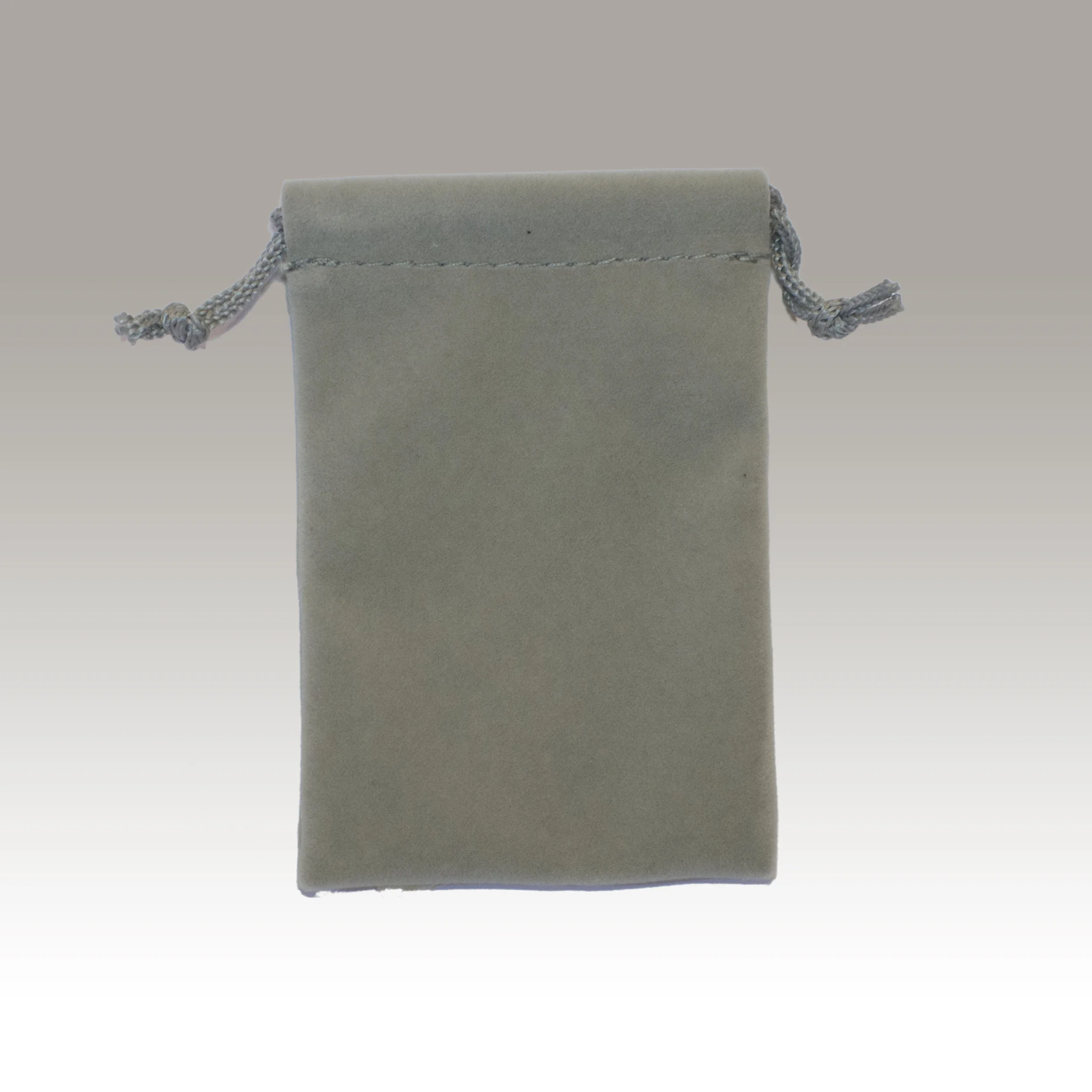 Grey Drawstring Pouch