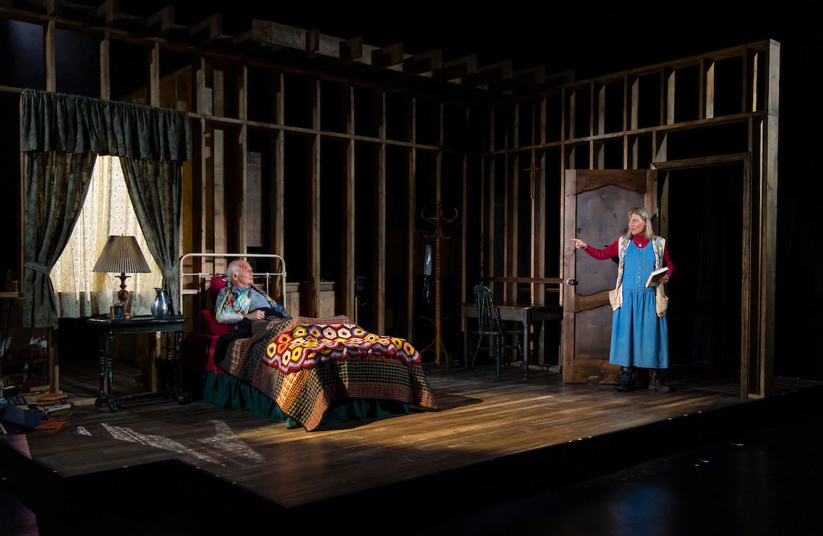 Dan Butler _ Kelly McAndrew in Misery Dorset Thtr Festival 3. Photo by T Charles Erickson.JPG