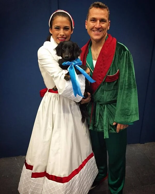 Busch Garden "T'was that night". Costume designer : Eduardo Sicangco Artist: Gladys Orozco and Husband Elvis Stojko