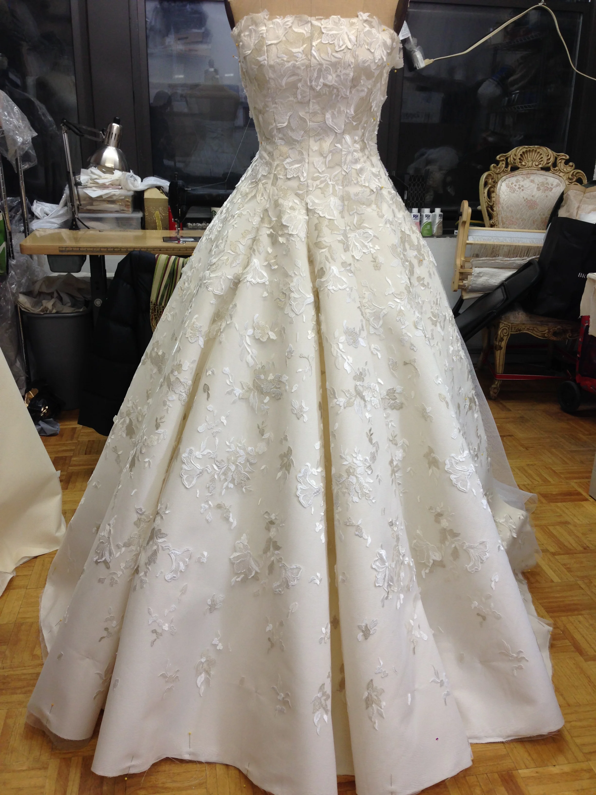  First version of the "lace" dress as we called it. Without the shoulder band. 