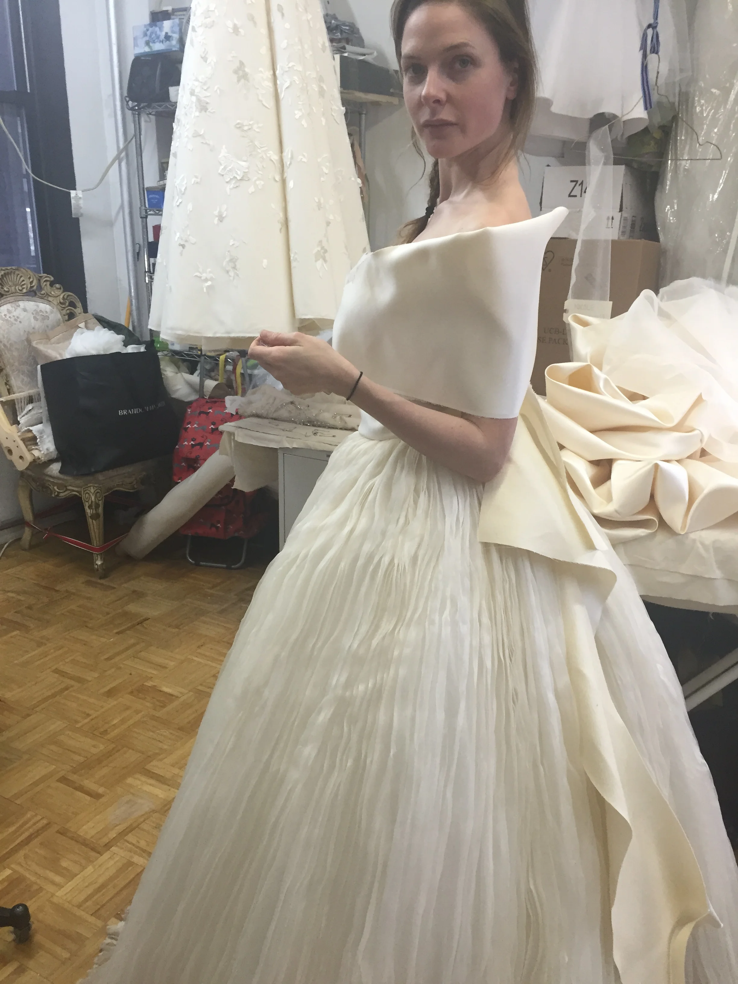  Building the gown , once more directly on Rebecca was an experience I will never forget: Working directly with the designer and the actress was pure delight!&nbsp; 
