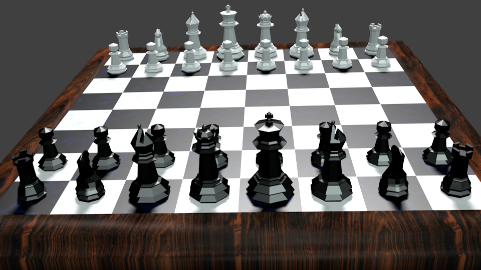 Low Poly Chess Set