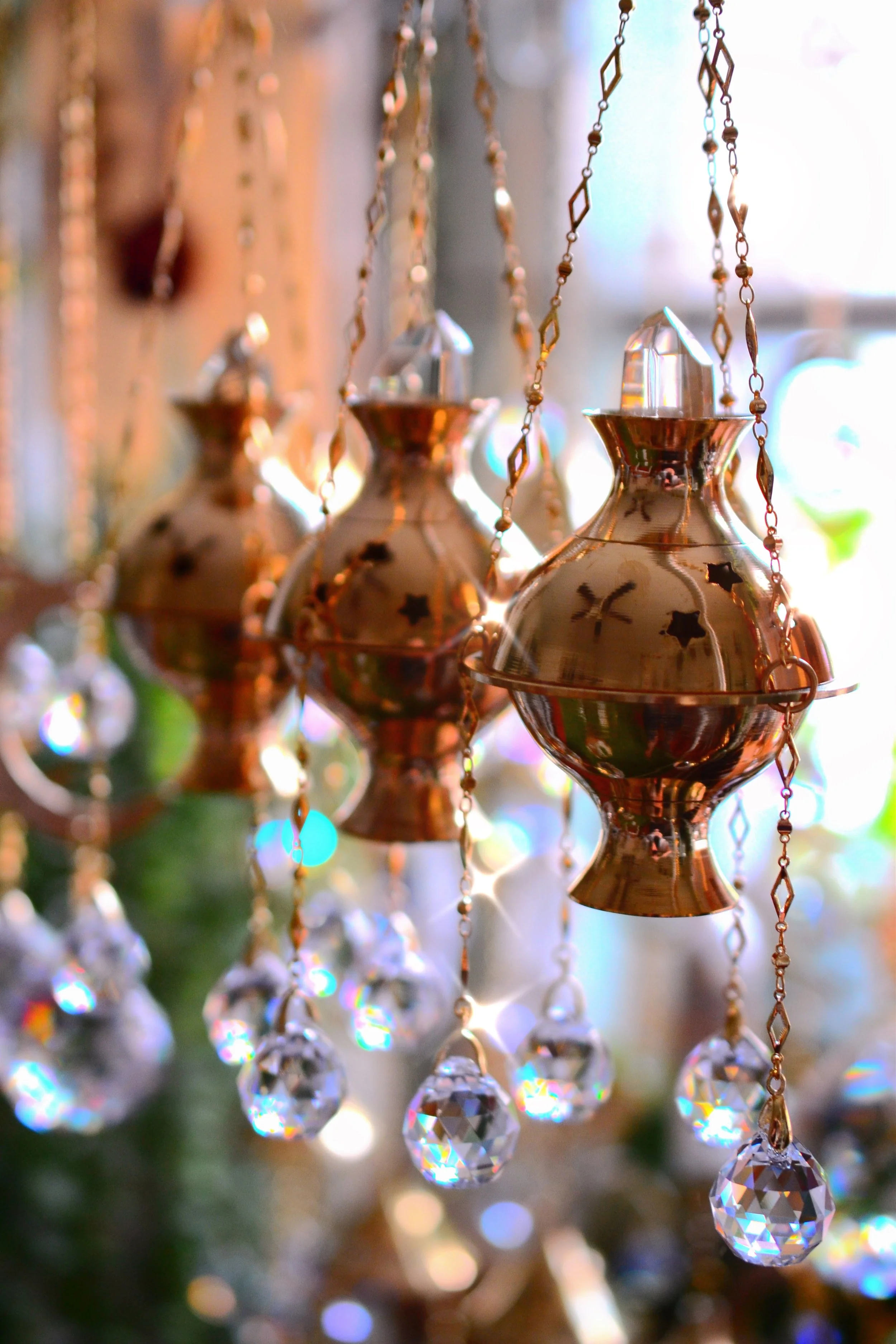 Crystal Incense Holder Suncatcher