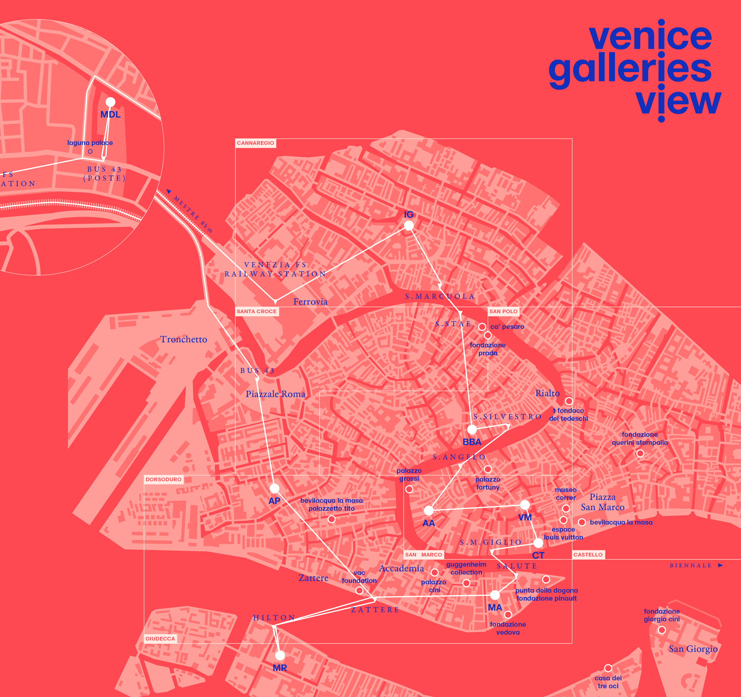 we all have a Venetian map, but this one is for local contemporary art galleries ;)