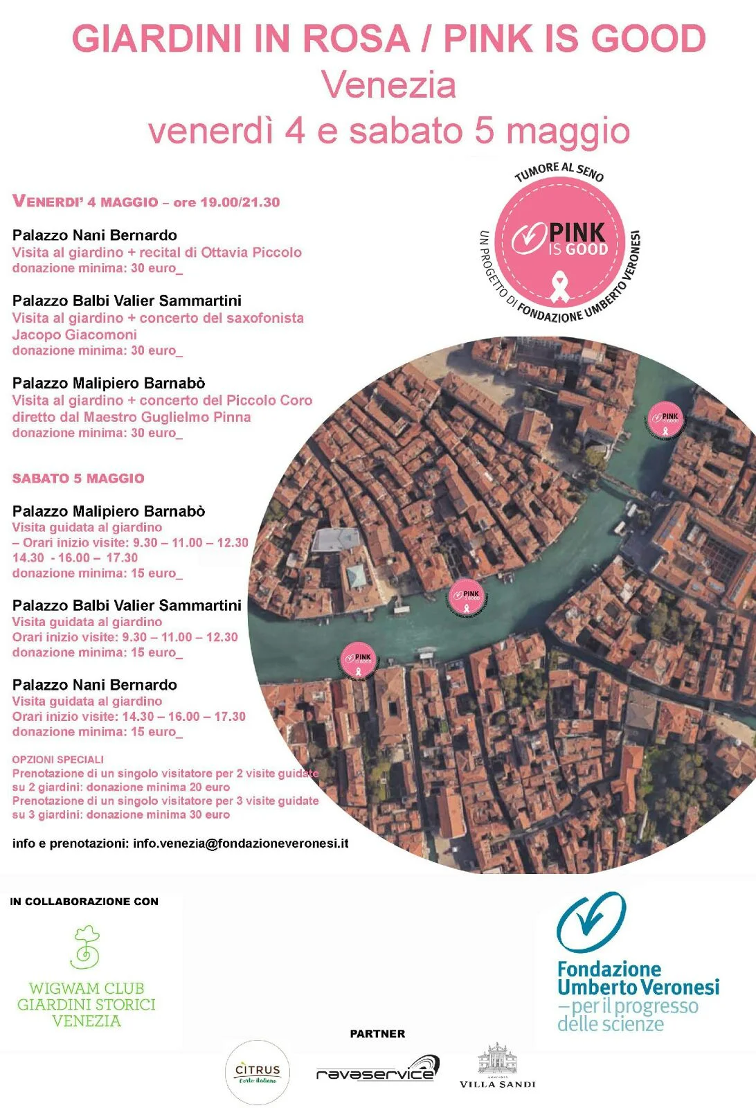 Pink is good in Venice Palazzo (on friday 4 and saturday 5th of may)