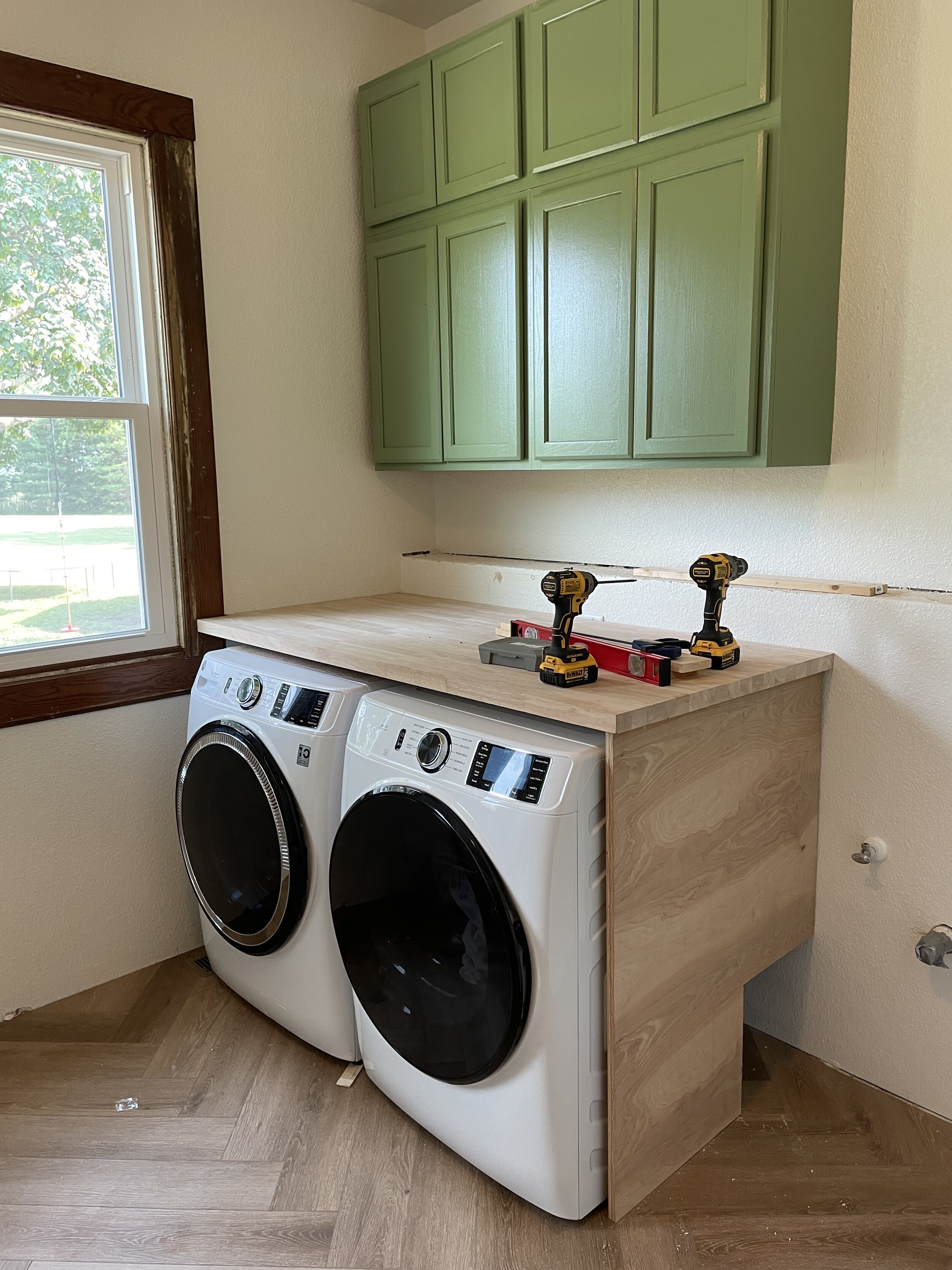 Making Progress in the Homeschool/Laundry Room Renovation — lauren day  interiors
