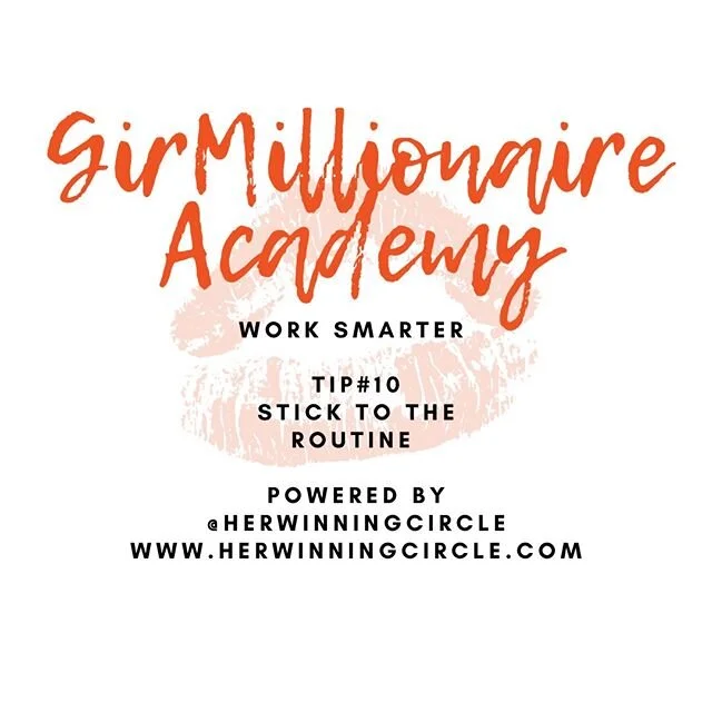 If you have a routine that works for you make sure you stick to that routine because you have figured out a formula. ⠀⠀⠀⠀⠀⠀⠀⠀⠀
⠀⠀⠀⠀⠀⠀⠀⠀⠀
On major part of our routine here at Her Winning Circle is creating check list for success!!!⠀⠀⠀⠀⠀⠀⠀⠀⠀
⠀⠀⠀⠀⠀⠀⠀⠀⠀