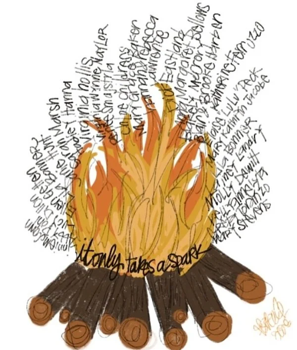 I went to camp 🏕️ growing up in the hill country of Burnet Co, Camp Piniel.  My favorite time was around the campfire 🔥 and the song, &ldquo;Pass It On,&rdquo; was my favorite. 

The spark 🧨 these precious souls lit will BURN BRIGHT, draw people c