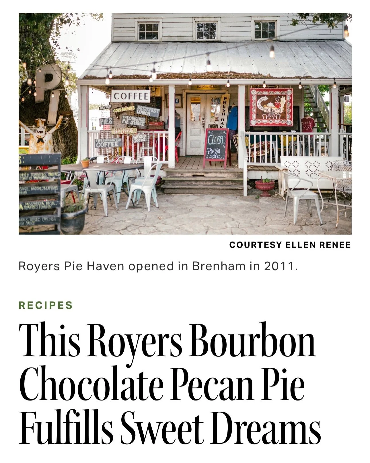 Thank YOU @texashighways for this amazing story on @royerspiehaven and @mo.pie.u! 

Love ❤️ that we get to do what we love and partner with Mo Pie U to link arms with kids that have lost a parent to cancer!! 

This story truly captures all the things