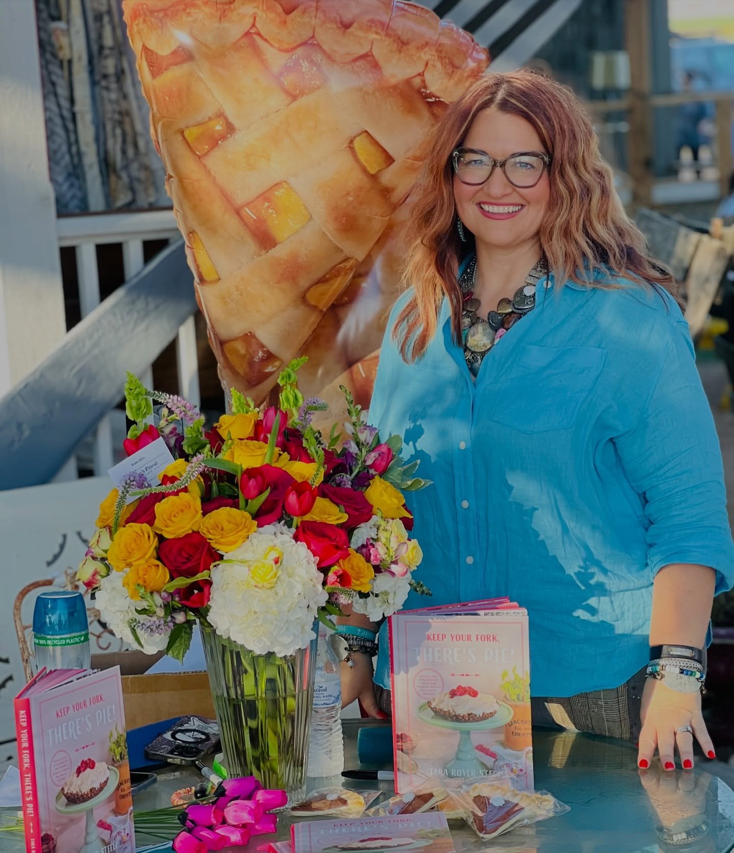 Happie PI Day (3.14) - the perfect reason to go PI-crazy!!! Join me from 12p-4p signing copies of my new cookbook, &ldquo;Keep Your Fork, There&rsquo;s Pie&rdquo; at Royers Pie Haven!!! Expect tons of fun, so come, do the math, and savor the pie!!!

