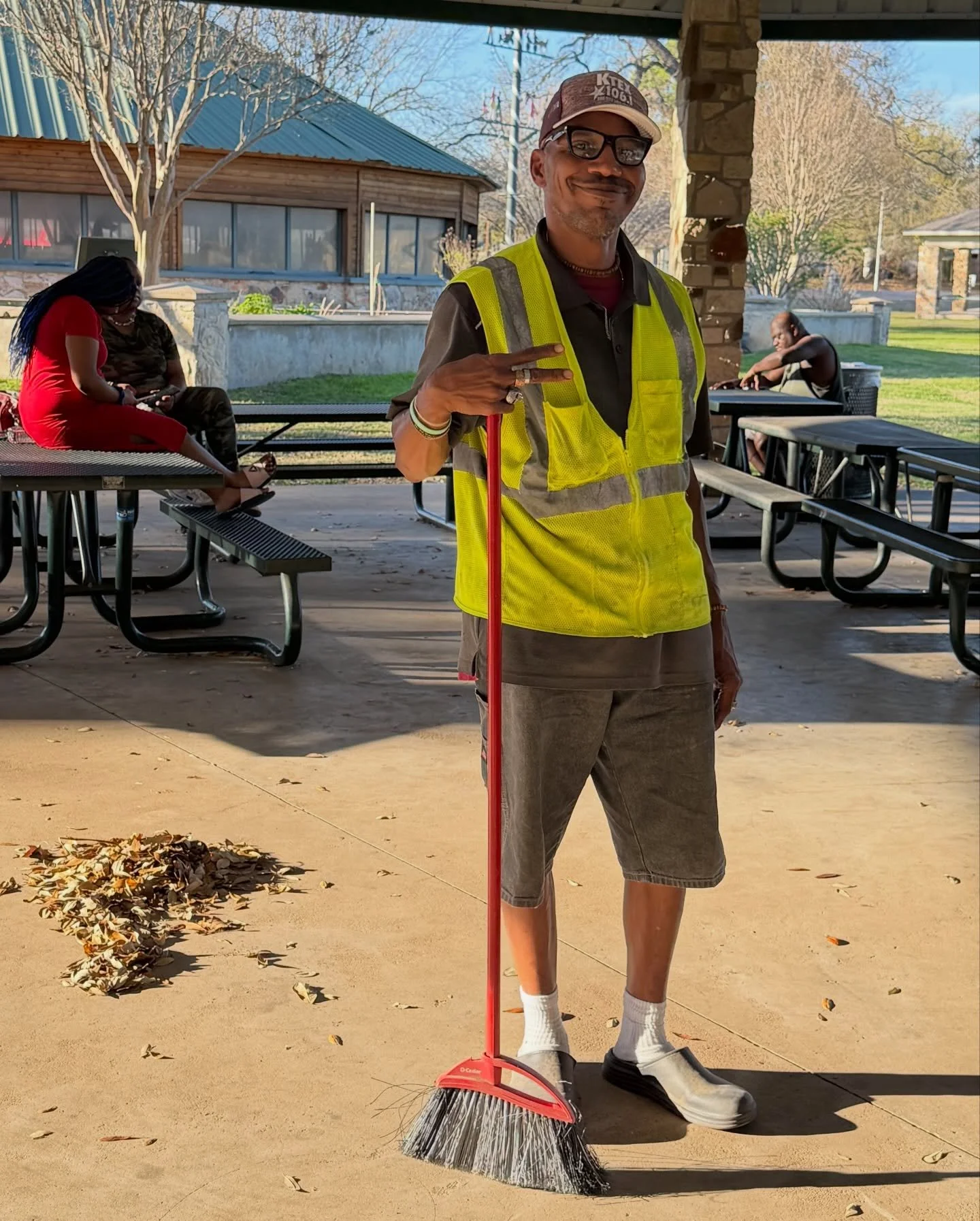 JOY. Pure Joy. As I arrived at @gatherngrace's Monday Family Dinner last night, I was met by Richard, broom in hand, sweeping with such dedication. The piles of dirt spoke volumes about his hour-long labor of love. My heart swelled with JOY as I saw 